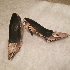 Aldo Brown Multi Colored High Heels